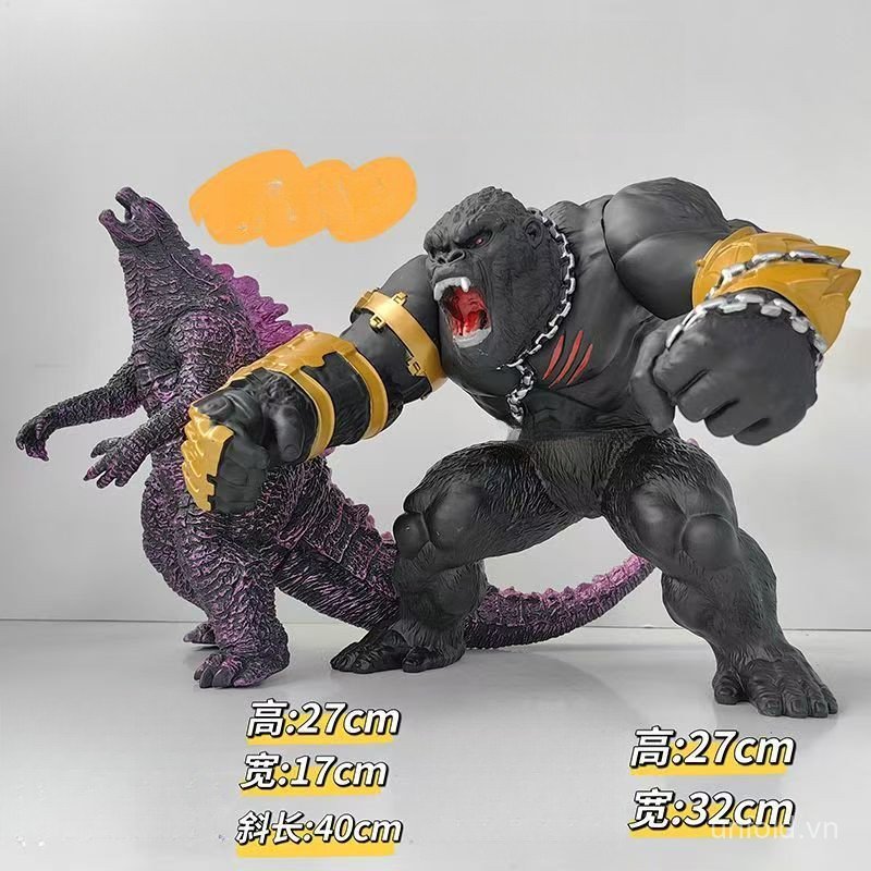 [Đồ chơi] Store Bán chạy Siêu lớn gầm thét Godzilla Armor King Kong Gorilla Model Ultraman Doll Quà tặng năm mới 7QG8