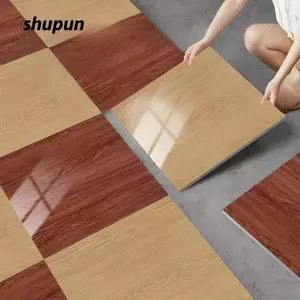 Gạch Vinyl Đá Cẩm Thạch SHUPUN, Miếng Dán Sàn 60 * 60cm Chống Thấm Nước, Miếng Dán Tường PVC Tự Dính Chống Mài Mòn Đơn Giản Trang Trí Văn Phòng Tại Nhà