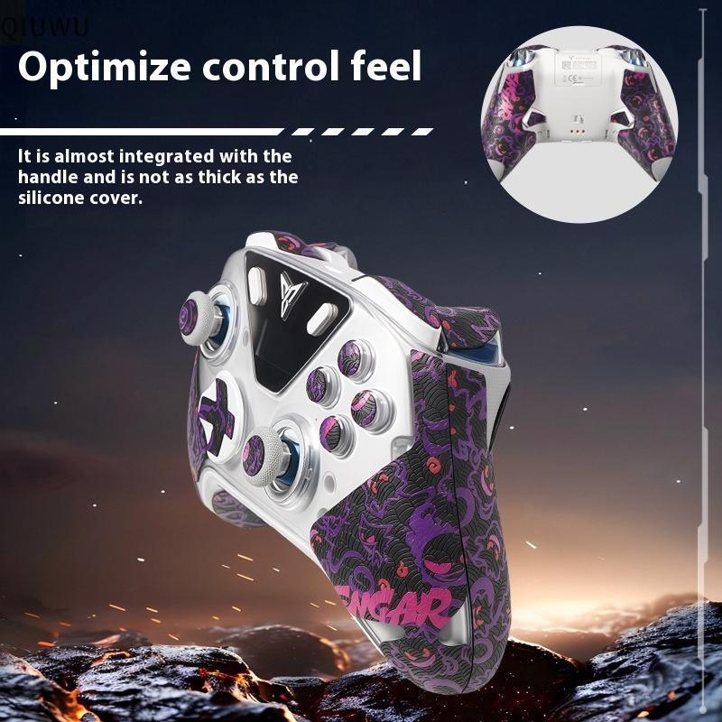 Nhãn dán chống trượt QIUWU cho Flydigi Vader 3 Pro Flydigi Vader 4 Pro Tay cầm trò chơi không dây Nút tay cầm chơi Game Bộ băng chống trượt.