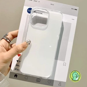 Ốp Điện Thoại Lỗ Lớn Màu Trắng Tối Giản Cao Cấp Cho iQOO Z10 Z10X Z9 Turbo Pro Plus Z9X Z9S Z8 Z8X Z7 Z7i Z7X Z6 Lite Z5X Z5 Z3 Z1 5G 4G Vỏ IMD Chống Sốc Dễ Thương