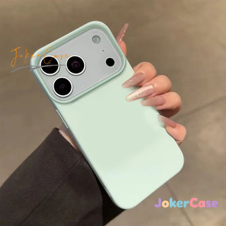 Vỏ Cho IPhone 17 11 16 13 14 12 15 Pro Max X XS Max XR 15 14 16 Plus Air Mẫu Kẹo Màu Đơn Giản Mẫu Da Màu Mềm
