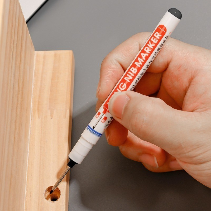 3 / 6 / 9 Cái Bút đánh dấu lỗ sâu 20mm / Bút đánh dấu dầu chế biến gỗ đầu dài