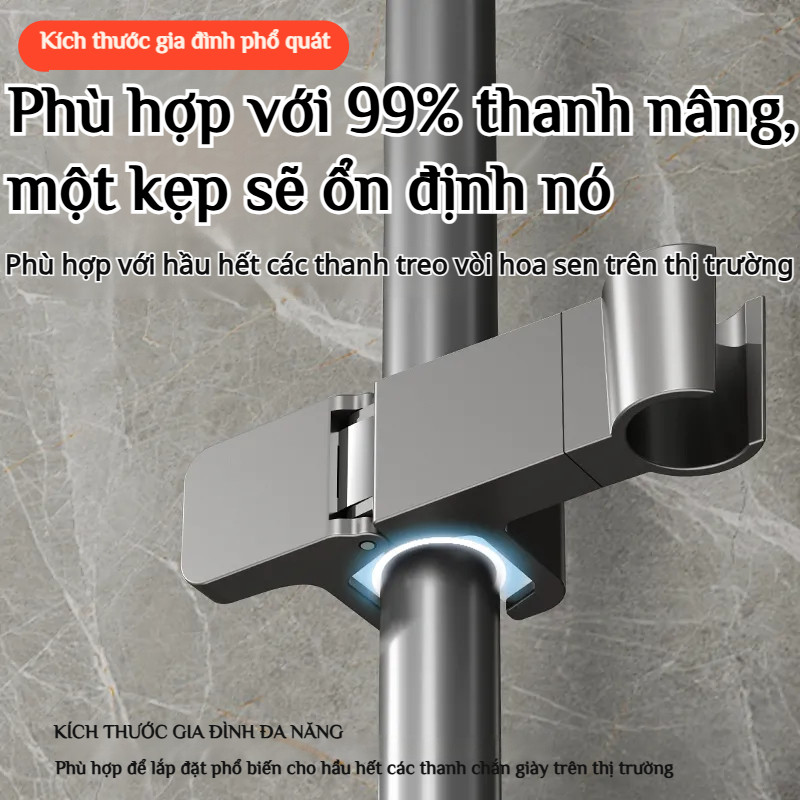 ✨𝐎𝐑𝐈𝐆𝐈𝐍𝐀𝐋✨Giá đỡ vòi hoa sen không cần khoan / Giá đỡ vòi hoa sen có thể điều chỉnh độ cao cho phòng tắm / Giá treo vòi hoa sen / Thanh treo vòi hoa sen cố định đa năng có thể di chuyển
