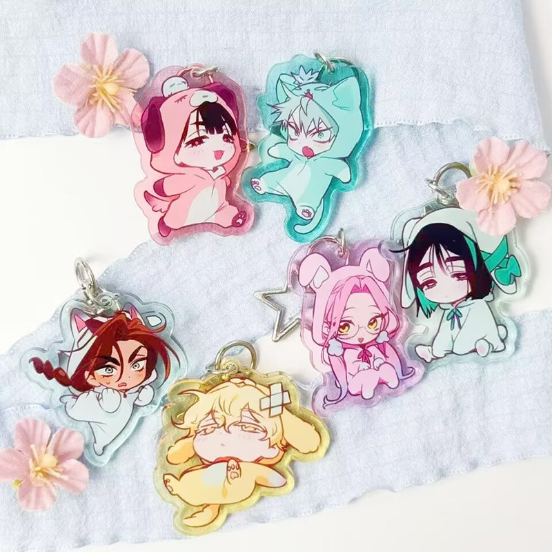 Anime Mới ALIEN STAGE Acrylic Móc Khóa Mặt Dây Chuyền Móc Chìa Khóa Ô Tô Acrylic Đứng MIZI SUA TILLL Người Hâm Mộ Quà Tặng cosplay Phụ Kiện
