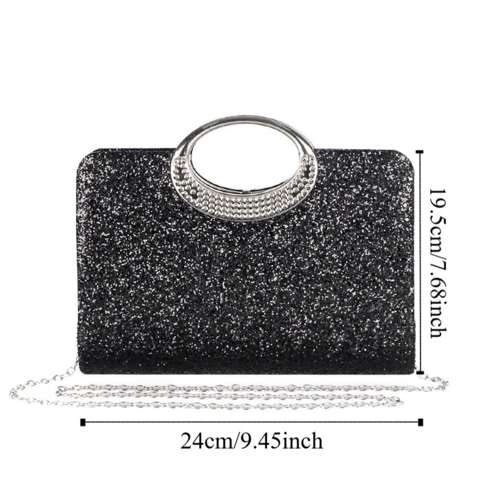 Túi tiệc tối GOJO Sequin, Túi đeo tay lấp lánh Túi xách sáng bóng, Túi đeo vai di động Dung tích lớn Túi ly hợp nữ sang trọng dành cho nữ
