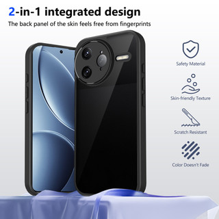 Dành Cho Redmi K80 Pro 5G Ốp điện thoại Cứng Mờ Da-Cảm Giác Mềm Khung TPU Chống Sốc Mỏng Vỏ