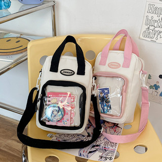 Túi đeo chéo itabag trang trí chữ cái có thể điều chỉnh dây đeo vai nylon chống thấm nước dành cho nữ