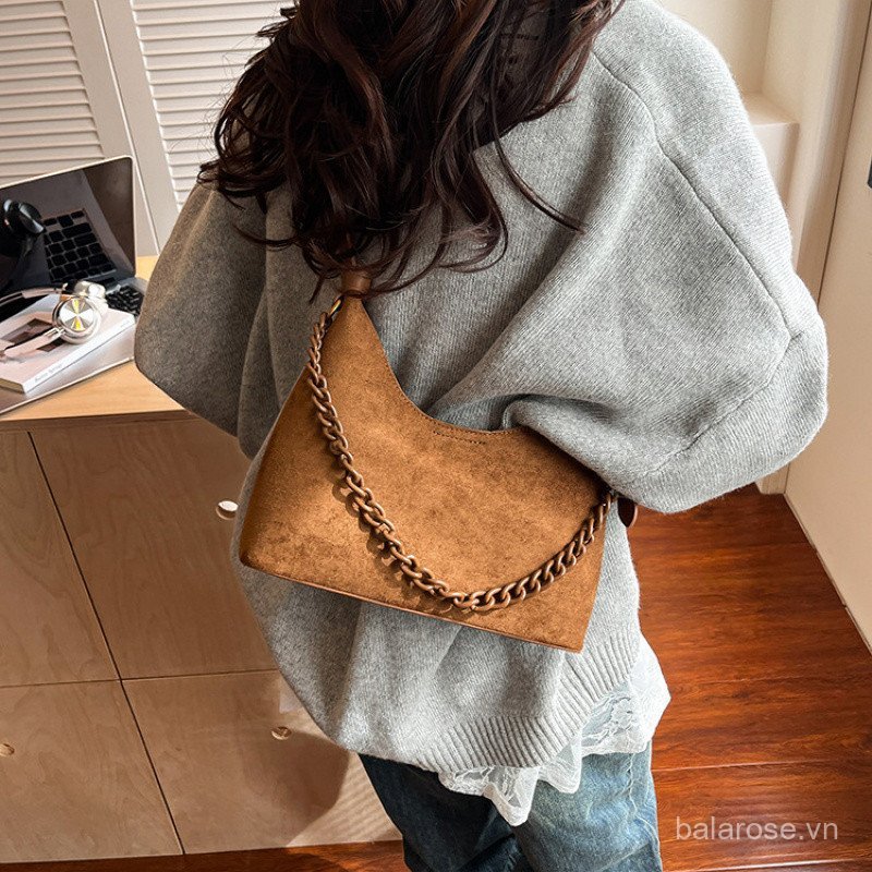 Túi Vintage Chất Lượng Cao Cho Nữ 2026 Thời Trang Mới Đa Năng Túi Đeo Ngang Vai Đơn Nách Túi Tote Nhỏ