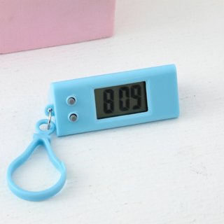 Đồng Hồ Điện Tử Mini Bằng ABS Có Nút Treo Ba Lô / Móc Khóa / Đồng Hồ Kỹ Thuật Số Dễ Mang Theo-ALINE