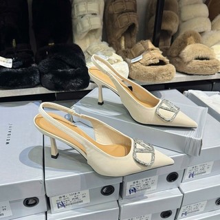 Gót Nhọn Bích Tag V Meibaiyi Hàng Nhập QC Fullbox Mieo Shoes G1453 G1454 G1455