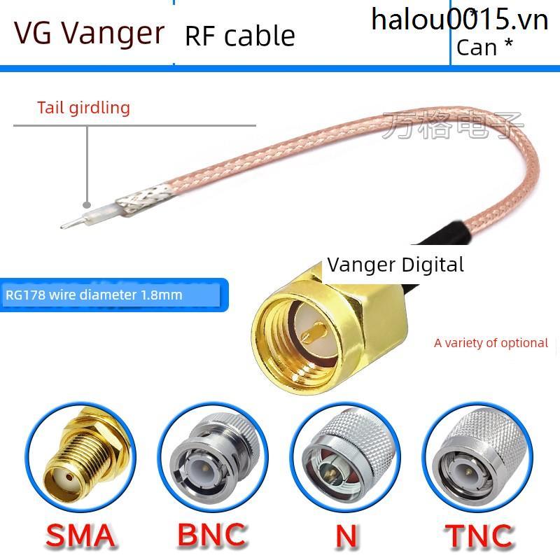 Cáp hàn một đầu SMA RG178 TNC BNC / Q9 N Ăng-ten Cáp nối dài sửa đổi Dây hàn một đầu