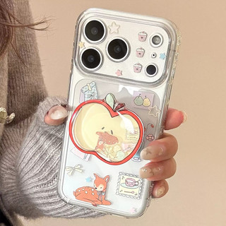 Ốp Lưng Cho IPhone 11 12 15 14 16 13 17 Pro Max XR X XS Max 8 16 7 14 Plus SE 2020 Ốp lưng điện thoại hình cáo dễ thương