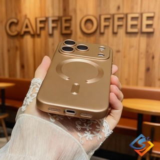 Ốp điện thoại silicon mờ màu cam vũ trụ mới cho IPhone 17 Pro Max 17Air 11 12 13 14 15 16 Pro Max Plus Vỏ từ tính mềm Vỏ chống sốc cao cấp