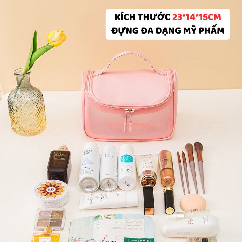 Túi Đựng Mỹ Phẩm 2 Ngăn Nhiêu Màu ENODA HOME, Túi Đựng Đồ Trang Điểm, Đồ Du Lịch Chống Thấm Nước TUIPU003