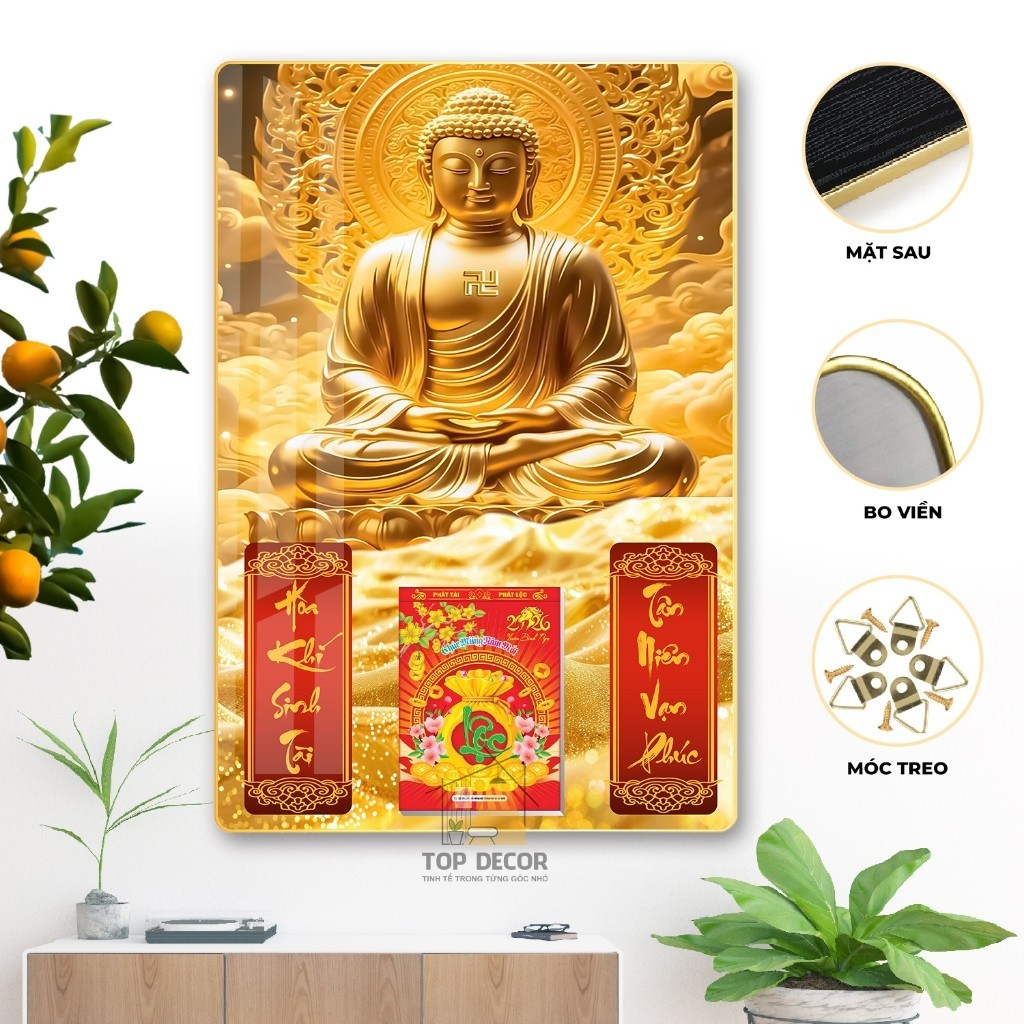 Lịch tết 2026 - Đốc Lịch Tráng Gương 2026 Mã đáo thành công, thuận buồm - Top Decor