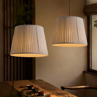 AIMI Đèn Thả Trần Đèn Mặt Dây Chuyền Cổ Điển Cho Nhà Hàng Nhà Bếp Đèn Trần Trang Trí Với Bóng Vải Lanh Thích Hợp Cho Chiếu Sáng Quán Cà Phê Văn Phòng