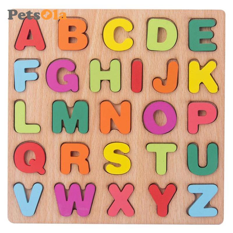 Bảng chữ cái ABC Gỗ Pre- Hoạt động học tập sớm Đồ chơi giác quan Quà tặng sinh nhật