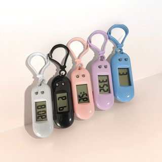 Đồng Hồ Điện Tử Mini Bằng ABS Có Nút Treo Ba Lô / Móc Khóa / Đồng Hồ Kỹ Thuật Số Dễ Mang Theo-ALINE