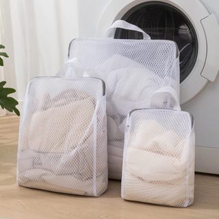 Túi giặt lưới lưới mịn Kích thước lớn Sử dụng tại nhà Quần áo giặt Túi lưới Thích hợp cho đồ lót Đồ lót
