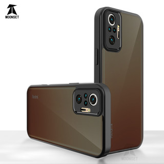 Dành Cho Redmi Note 10 Pro 4G Ốp điện thoại Cứng Mờ Da-Cảm Giác Mềm Khung TPU Chống Sốc Mỏng Vỏ