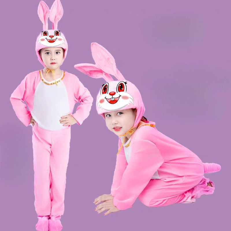 💕Chỗ💕 Quần Áo Trẻ Em Động Vật Múa Trang Phục Quần Áo Cho Bé Gái 3 Đến 14 Tuổi Thỏ Trang Phục Mới Lạ Halloween Giáng Sinh