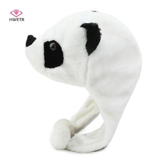 Mũ Gấu Trúc Có Pom và Dây Điều Chỉnh Cho Người Lớn và Trẻ Em - Giữ Ấm Mùa Đông