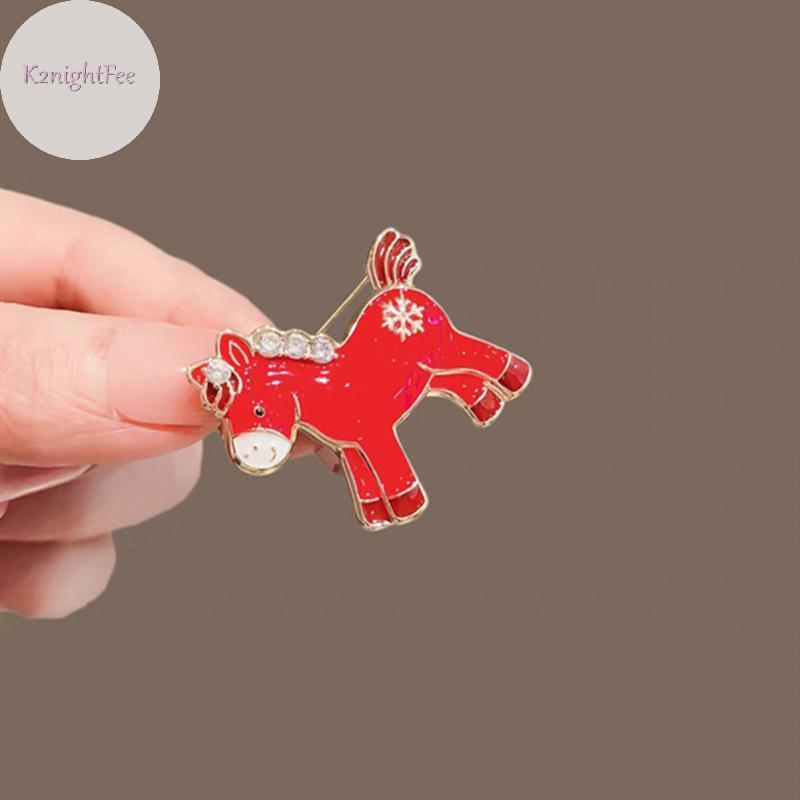 Áo Khoác Len Hình Ngựa Đỏ Dễ Thương, Thổ Cẩm Cho Các Cô Gái - Perfect Quà Tặng Năm Mới