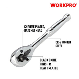 Cần tự động 3 trong 1 (1/4-3/8-1/2inch) thép CR-V WORKPRO WP271014