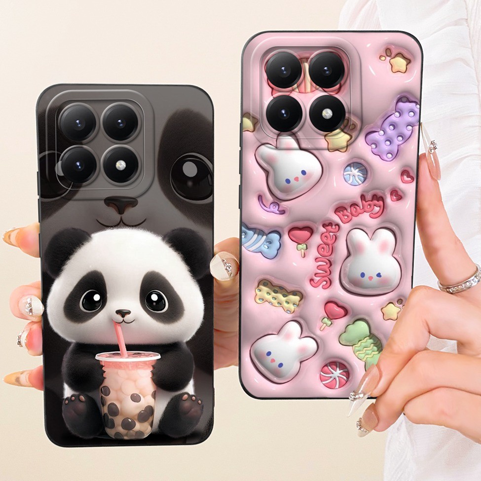 Dành Cho Xiaomi 15T 5G Ốp Lưng Thời Trang Sang Trọng Hoạt Hình Dễ Thương Vỏ Silicon Sơn Ngộ nghĩnh 25069PTEBG