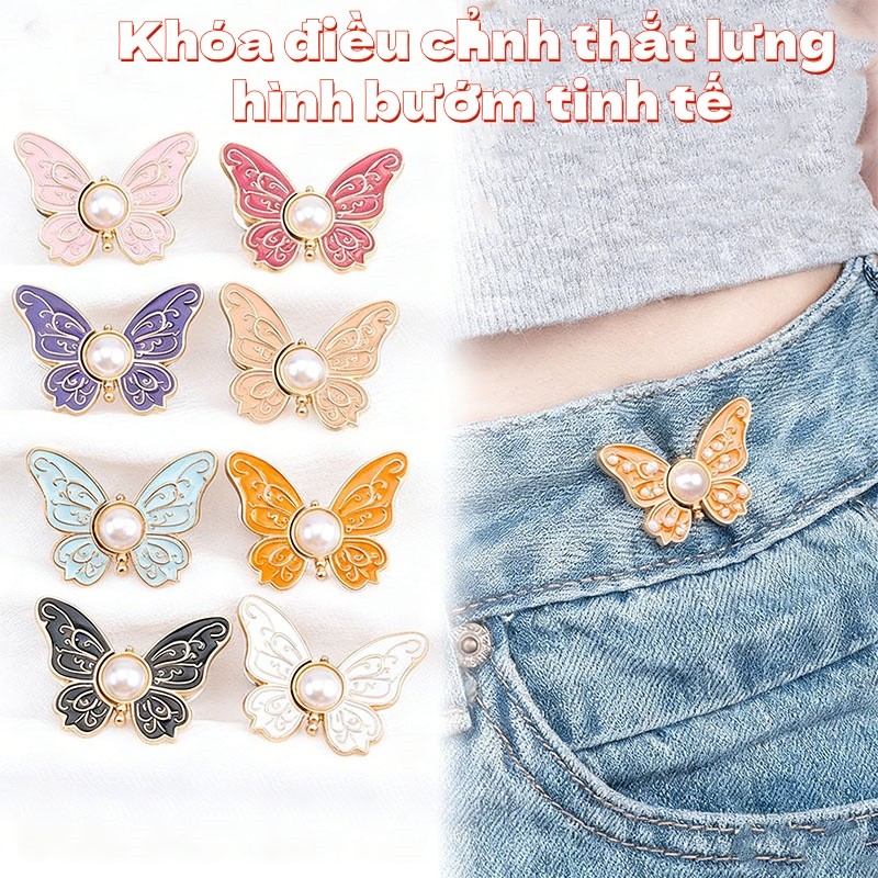 Thắt Lưng Bướm Ngọc Trai Phong Cách Mới - Linh Hoạt Điều Chỉnh Size Eo Cho Quần Jean