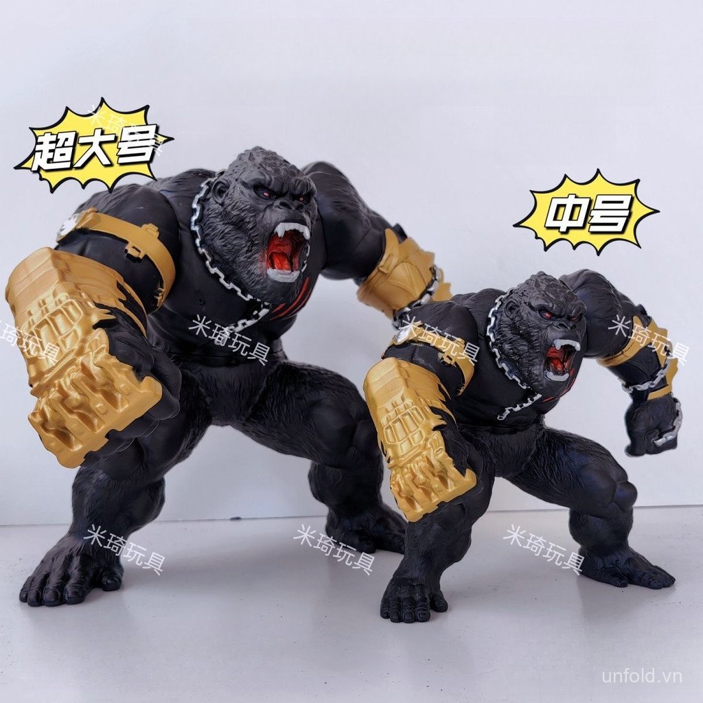 [Đồ chơi] Mô phỏng bán chạy Lớn Cao su mềm gầm cơ King Kong Godzilla Monster Toy Hình cậu bé GTDA