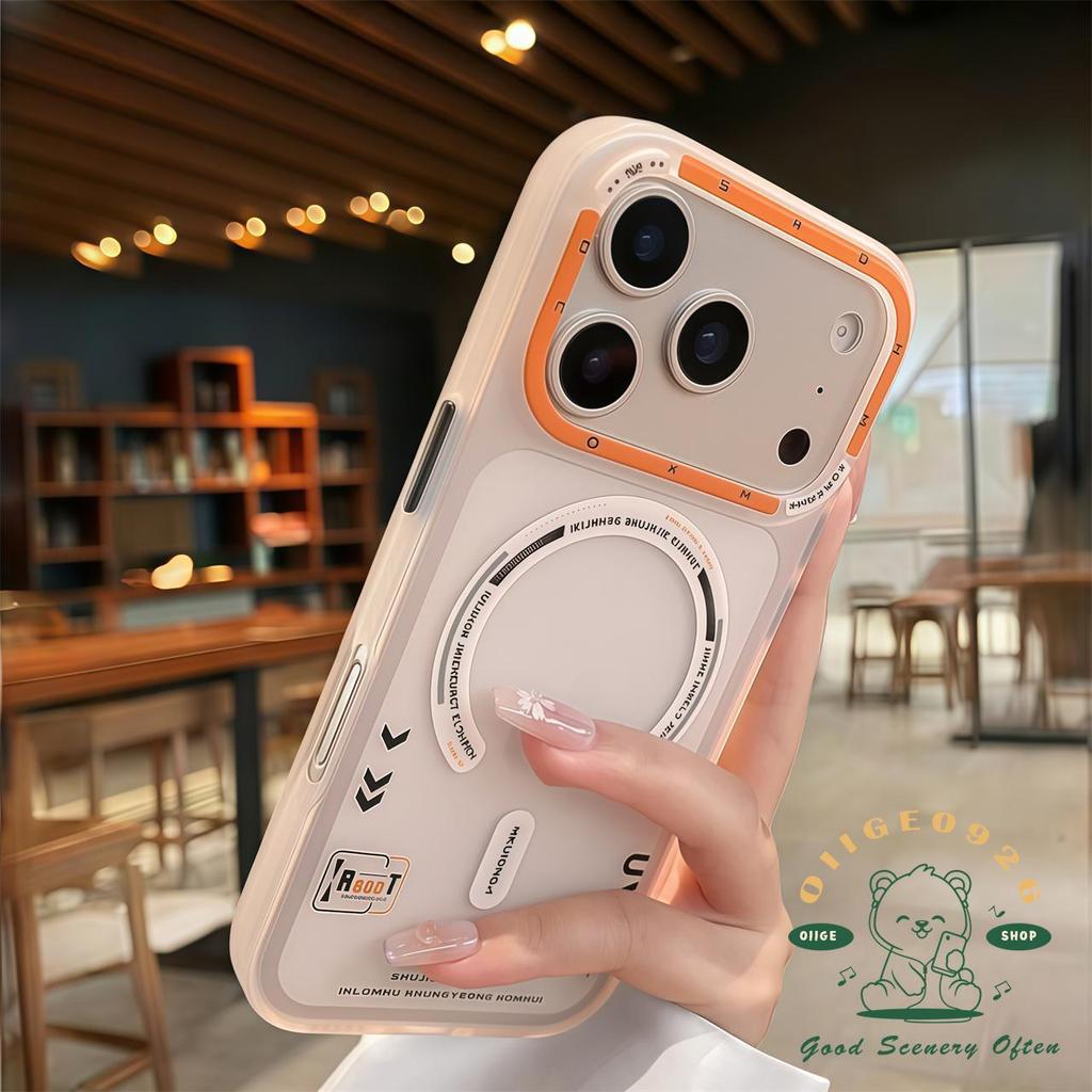 【 Ốp lưng iPhone17 】 Vỏ điện thoại từ tính IMD Skin Scrub iphone17 Pro Max16 15 14 13 12 cho vỏ iPhone Vỏ mềm silicon TPU chống sốc