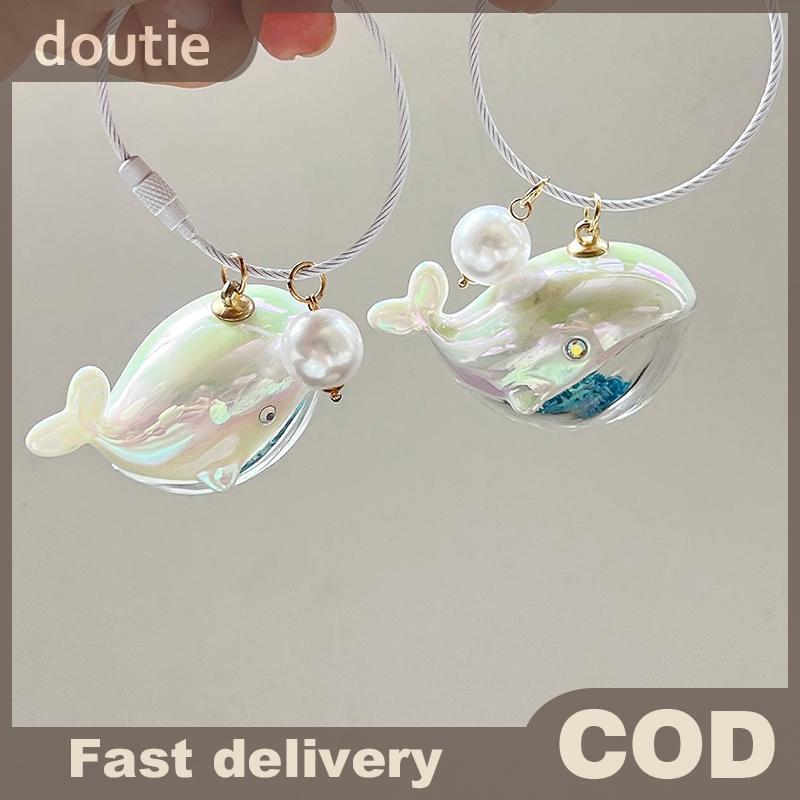 Doutie Cá Voi Dễ Thương Cá Heo Móc Khóa Động Vật Biển Búp Bê Móc Khóa Phụ Kiện Xe Hơi Dành Cho Nam Nữ Cặp Đôi Túi Trang Sức VN