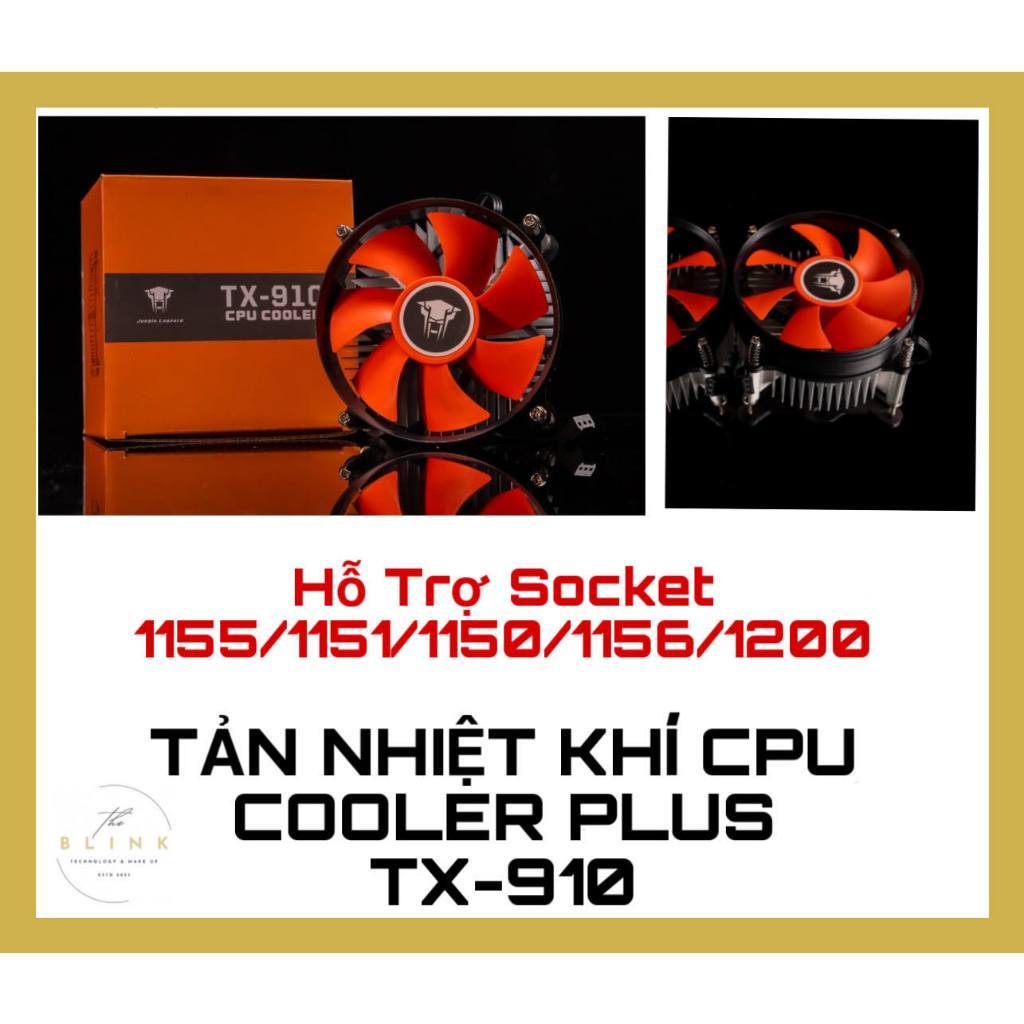 Tản nhiệt khí CPU Cooler Plus TX-910 fan 92cm | Hỗ Trợ 1155/1150/1151 ...