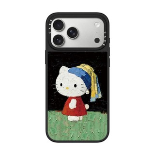 Từ Tranh Sơn Dầu Cô Gái Cat Gương Cứng Ốp Lưng Điện Thoại iPhone 17 Pro Max 17 Air 16 Plus 15 14 13 12 11 Vỏ Chống Sốc