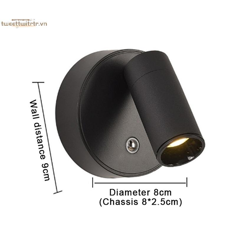 TRTR Spotlight Touch 2000mAH Đế Từ Tính Led Đèn Tường Không Dây USB Sạc Tường Tủ Treo Tường VN