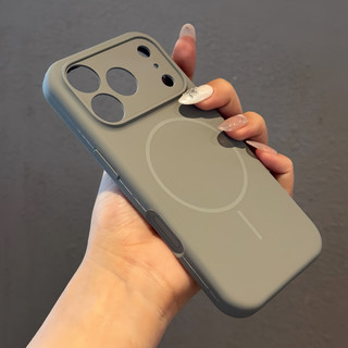 Ốp điện thoại silicon lỏng màu cam Magsafe cho iPhone 17 Pro Max 17 Air Soft Charging Cover cho iPhone 13 14 15 16 Pro Max Plus