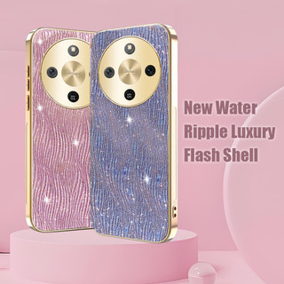 Vỏ Chống Sốc Cho HonorX9d Honor X9d 5G gợn Nước Sang Trọng Mạ Điện Cô Gái Vàng Vỏ Điện Thoại Bảo Vệ Mặt Sau Bìa Cứng