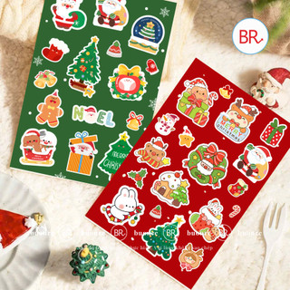 Sỉ 5/10/15/20 Sticker Noel trang trí thiệp,hộp quà Giáng sinh,hình dán trang trí Noel đáng yêu,quà tặng học sinh ANGI