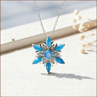 Vòng cổ bông tuyết nhiều màu sắc, phụ kiện thời trang cho nữ, phù hợp làm quà tặng Giáng sinh