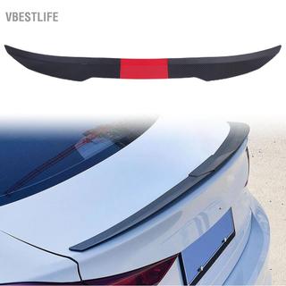 VBESTLIFE Cánh lướt gió cốp sau xe ô tô Yechiry 117-128cm ABS có thể điều chỉnh Cánh bám dính mạnh với băng dính hai mặt cho hầu hết các loại xe trên mái nhà (Đen bóng + Đen)
