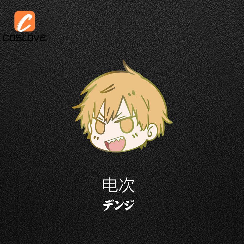 Anime Cưa Xích Người Pin Quạt Làm Trang Trí Quần Áo Nhỏ Pin Đạo Cụ Manga Sưu Tập Dễ Thương Quà Tặng Sinh Nhật