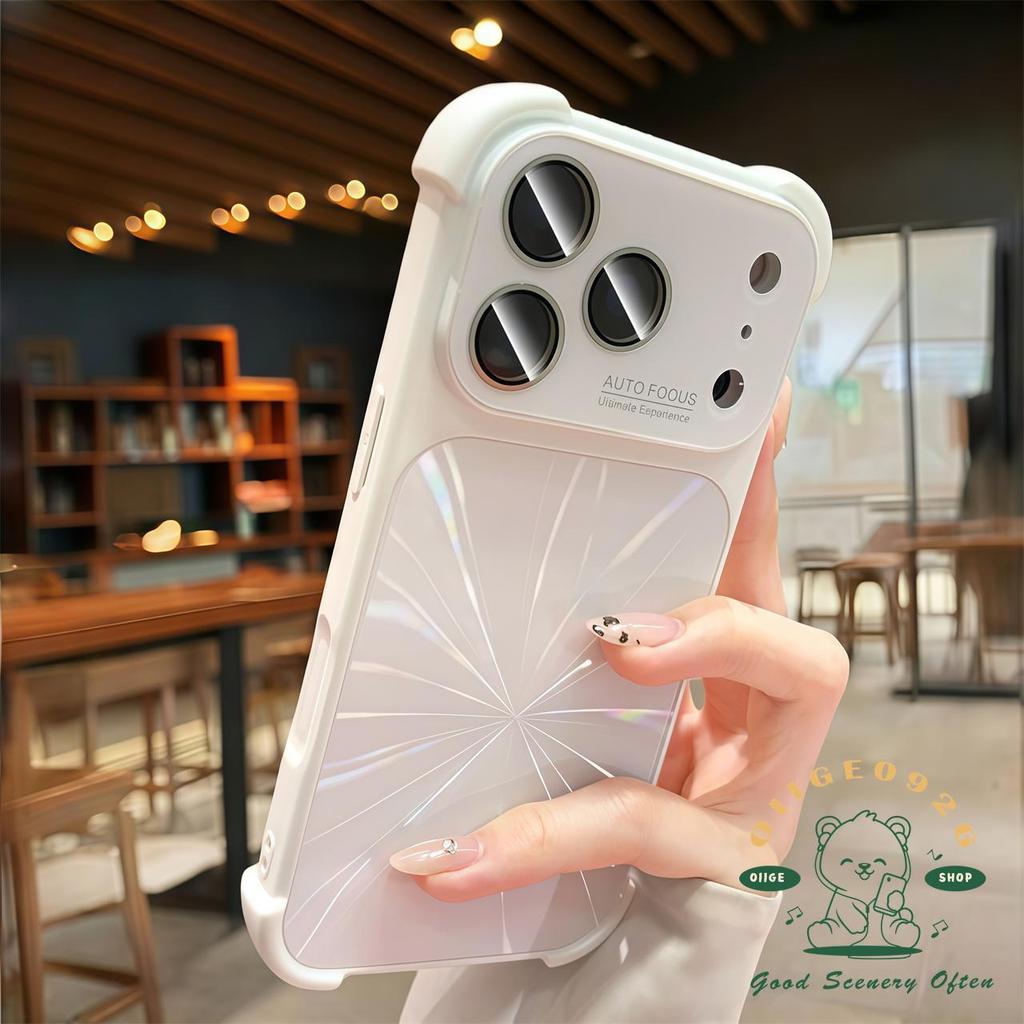 【 Ốp lưng iPhone17 】 Túi khí khí khí cực quang cảm giác da lỏng Vỏ điện thoại iphone17 Pro Max 16 15 14 13 cho vỏ iPhone Vỏ mềm silicon TPU chống sốc