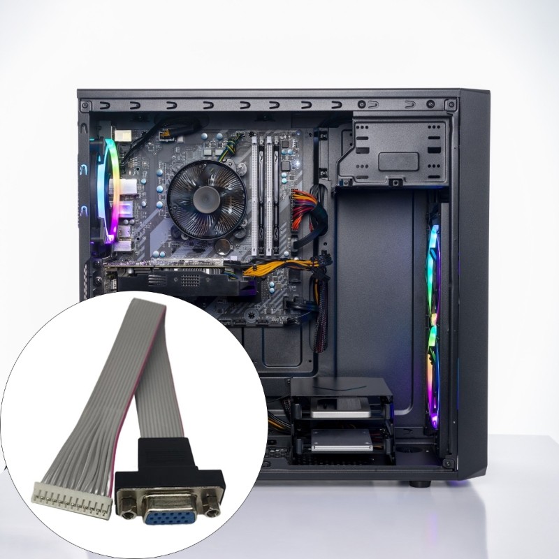 Cáp chuyển đổi tín hiệu btsg tiết kiệm không gian 12Pin VGA sang PH2 0 với hệ số dạng nhỏ gọn