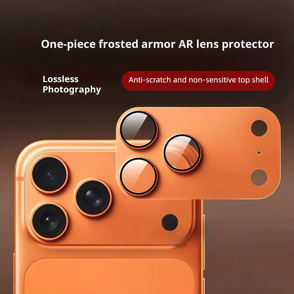 Phim ống kính kim loại thủy tinh độ phân giải cao tích hợp chất lượng cao cho iPhone 17 Pro Max Phim bảo vệ màn hình ống kính cho ống kính máy khoan flash
