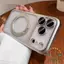 Giá đỡ xoay mờ mạ từ tính Vỏ điện thoại iphone 17 Pro Max 16 15 cho vỏ iPhone Vỏ cứng PC chống sốc