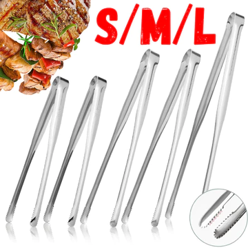 Kẹp nướng chuyên nghiệp cho BBQ | Kẹp BBQ hạng nặng có tay cầm chống trượt - Dụng cụ nướng bằng thép không gỉ 304, Phụ kiện nhà bếp chống ăn mòn để sử dụng tại nhà / thương mại
