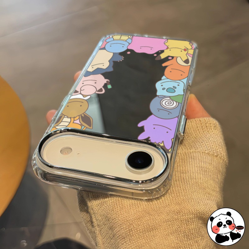 Ốp Điện Thoại Gương Pokémon Dễ Thương Cho Google Pixel 10 9 9A 8 Pro 8A 7 6 Pro 7A 6A 5 5A 4 4A 5G 4G 3A XL Vỏ Mềm Hoạt Hình Pikachu Squirtle