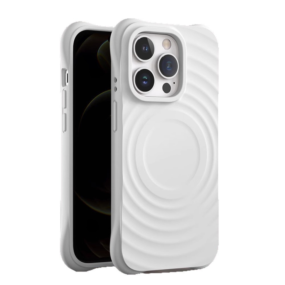 Thích hợp cho iPhone17promax Boyang Vỏ điện thoại silicon lỏng từ tính Apple 16 Vỏ bảo vệ chống sốc bốn góc