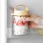 Bình thủy tinh đựng ngũ cốc, lọ đựng yến mạch, sữa chua kèm nắp đậy và thìa dung tích 430ml an toàn tuyệt đối